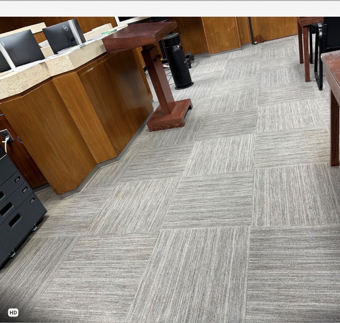 Commercial carpet tile care