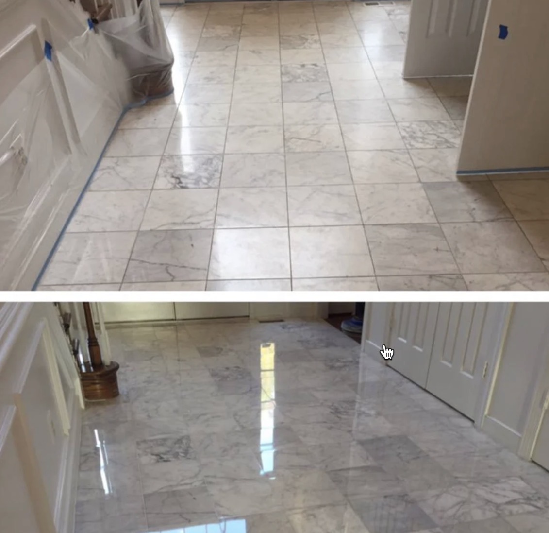Stone floor finish