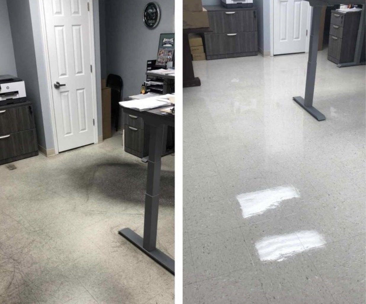Office floor restoration
