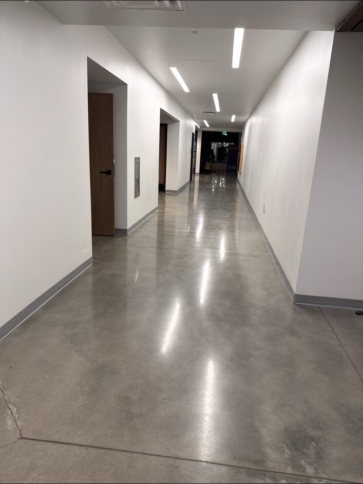 Polished commercial corridor